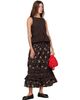 GANNI GANNI Brown Yarn Dyed Check Long Tiered Frill Maxi Skirt - 4
