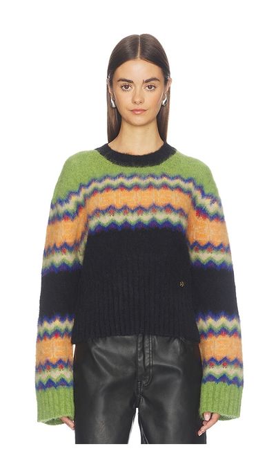 Ganni Ganni Brushed Alpaca Fairisle Sweater