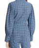 Ganni Ganni Check Seersucker Wrap Blouse - 2