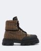Ganni Ganni Checked combat boots - 6