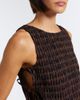 Ganni Ganni Checked shirred cotton top - 3