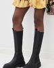GANNI GANNI Cleated Black Stitch High Chelsea Boots Black - 3