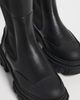 GANNI GANNI Cleated Black Stitch High Chelsea Boots Black - 6