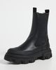 GANNI GANNI Cleated Mid Chelsea Boots Black - 2