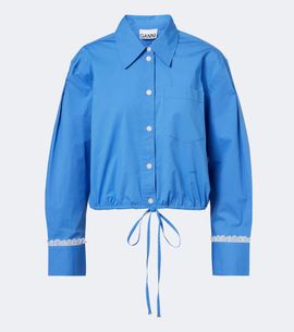 Ganni Ganni Cotton-blend shirt