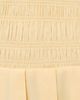 GANNI GANNI Cotton Mini Smocked Pleated Dress Italian Straw - 6