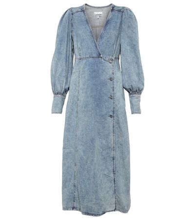 Ganni Ganni Denim midi dress