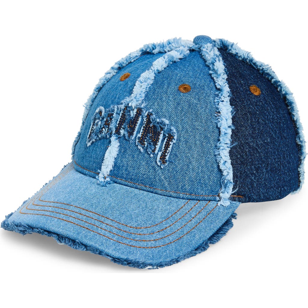 Ganni Ganni Denim Patchwork Cap