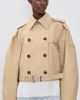GANNI GANNI Double Cotton Belted Jacket Warm Sand - 2
