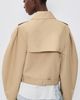 GANNI GANNI Double Cotton Belted Jacket Warm Sand - 3