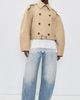GANNI GANNI Double Cotton Belted Jacket Warm Sand - 5