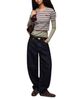 Ganni Ganni Double Stripe Cotton-Blend Top - 2