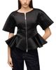 Ganni Ganni Duchesse Satin Peplum Top - 1