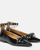 Ganni Ganni Eyelets Jewel faux leather ballet flats - 1