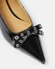 Ganni Ganni Eyelets Jewel faux leather ballet flats - 5