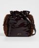 GANNI GANNI Faux Leather Deep Shine Party Pouch Demitasse One - 2