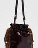 GANNI GANNI Faux Leather Deep Shine Party Pouch Demitasse One - 4