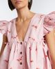 Ganni Ganni Floral cotton-blend top - 3