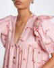 Ganni Ganni Floral ruffled cotton-blend poplin minidress - 3