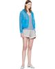 GANNI GANNI Gray & Blue Stripe Long-Sleeve T-shirt - 4