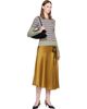 GANNI GANNI Gray & Red Double Stripe Long-Sleeve T-shirt - 4