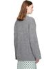 GANNI GANNI Gray Brushed Alpaca Mushroom Teddy Oversized Sweater - 3