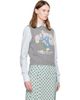 GANNI GANNI Gray Flowers Sweater Vest - 2