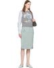 GANNI GANNI Gray Flowers Sweater Vest - 4