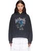 GANNI GANNI Gray Isoli Cropped Vintage Wash Hoodie - 1