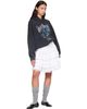 GANNI GANNI Gray Isoli Cropped Vintage Wash Hoodie - 4