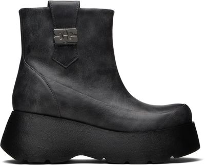 GANNI GANNI Gray Kat Low Boots