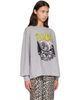 GANNI GANNI Gray Long-Sleeve Teddy Forest T-shirt - 2