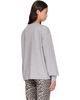 GANNI GANNI Gray Long-Sleeve Teddy Forest T-shirt - 3