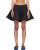 GANNI GANNI Gray Peacoat Wool Miniskirt - 1