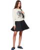 GANNI GANNI Gray Peacoat Wool Miniskirt - 4