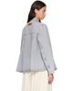 GANNI GANNI Gray Rigid Denim A-Line Overshirt - 3