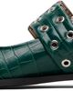 GANNI GANNI Green Feminine Buckle Ballerina Flats - 3