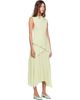 GANNI GANNI Green Marl Mesh Draped Knot Detailing Maxi Dress - 2