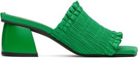 GANNI GANNI Green Smock Mules