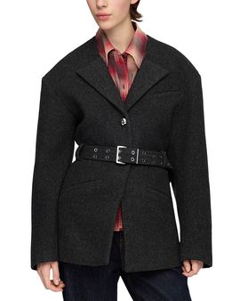 Ganni Ganni Grey Wool Jacket