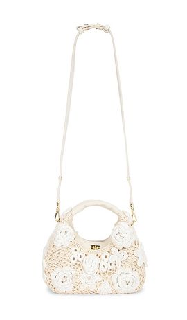 Ganni Ganni Hobo Mini Crochet Bag
