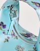 GANNI GANNI Hobo Mini Printed Satin Bag Iced Aqua One - 5