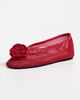 GANNI GANNI Jenny Ballerina Mesh Flower Flats Goji Berry - 2
