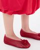 GANNI GANNI Jenny Ballerina Mesh Flower Flats Goji Berry - 5