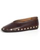 GANNI GANNI Jenny Ballerina Nappa Flats Chicory Coffee - 1