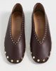 GANNI GANNI Jenny Ballerina Nappa Flats Chicory Coffee - 2