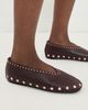 GANNI GANNI Jenny Ballerina Nappa Flats Chicory Coffee - 3