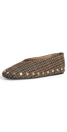 GANNI GANNI Jenny Heavy Twill Ballerina Flats Multicolour