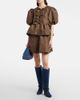 Ganni Ganni Kat denim knee-high wedge boots - 4