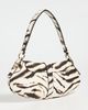 GANNI GANNI Kat Zebra Shoulder Bag Egret One - 4